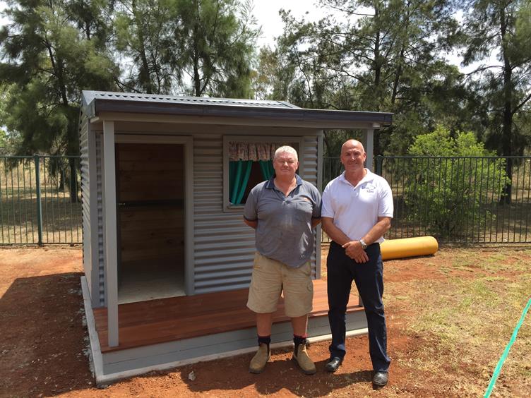 Cubby house on site at the Temilee Centre.